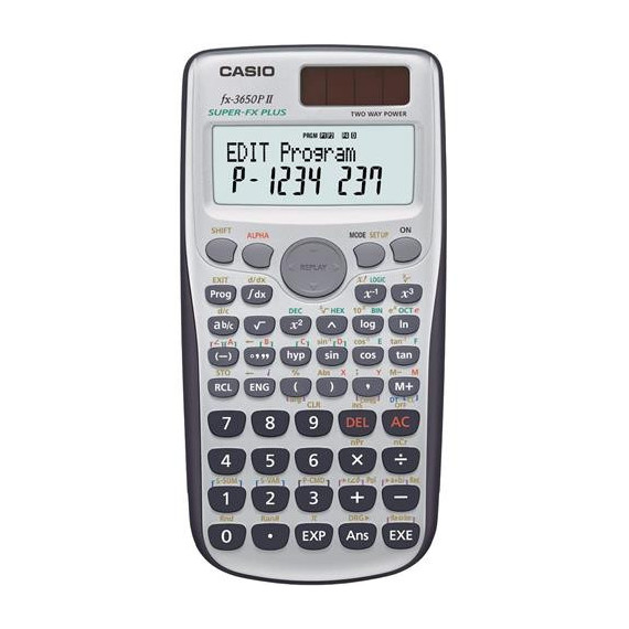 CASIO Calculadora Cientifica FX-3650P Ii 390 Funciones Super Fx Plus