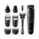 BRAUN Tafeitadora MGK5360 Trimmer 5 8 en 1 Barba,pelo Recargable Lavable