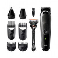 BRAUN Tafeitadora MGK5360 Trimmer 5 8 en 1 Barba,pelo Recargable Lavable