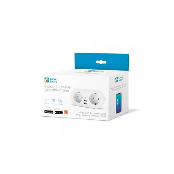 GARZA Enchufe Wifi con 2XUSB 401301