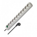 BRENNENSTUHL Regleta 10 Tomas Blanco con Interruptor 3MTRS,230V 16AMP