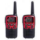 MIDLAND Pareja Wakies PMR446 XT10 4KM/16 Canales Negro/rojo