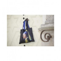 LOQI Jv.gi.r Bolsa Plegable Johannes Vermeer Girl With a Pearl Earring 50X42CMS/ hasta 20KG