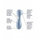 SATISFYER Pro 2 Azul Air Pulse Impermeable IPX7,MODO SILENCIO,11 Programas,recargable