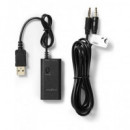 NEDIS BTTR100BK Transmisor de Audio BLUETOOTH para hasta 2 Auriculares con Entrada Jack 3.5