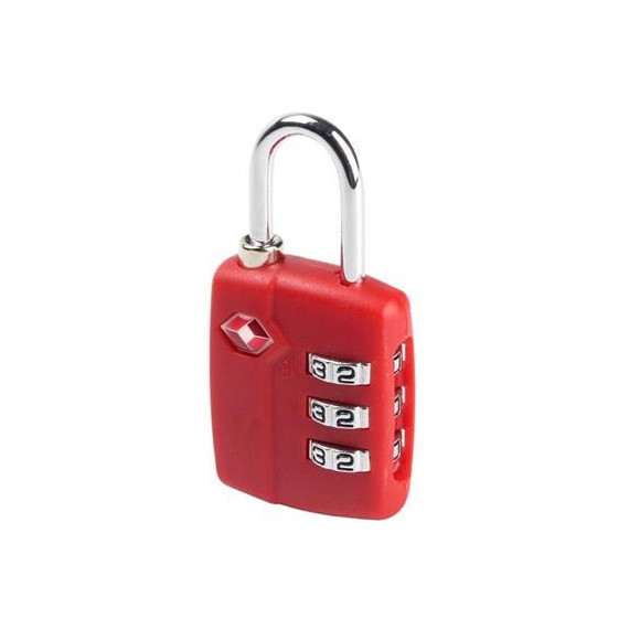 MADER Candado TSA ESPECIAL PARA USA  Con Combinacion Para Maletas Y Mochilas 30mm  Rojo /negroT71753