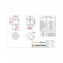 EUROCONNEX Interruptor Redondo On/off 4249N