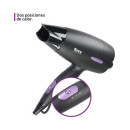 TM ELECTRON Secador de Pelo Viaje 1500W Plegable TMHD110 Negro