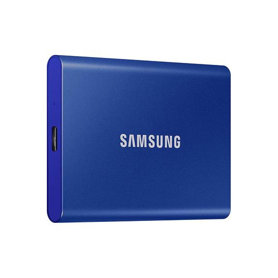 SAMSUNG Disco Duro Externo Ssd 1TB T7 Azul con Tipo C MU-PC1T0H/WW