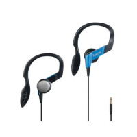 HAMA Auricular Estereo con Soporte Oreja 4SPORT con Cable Jack 3.5MM Azul