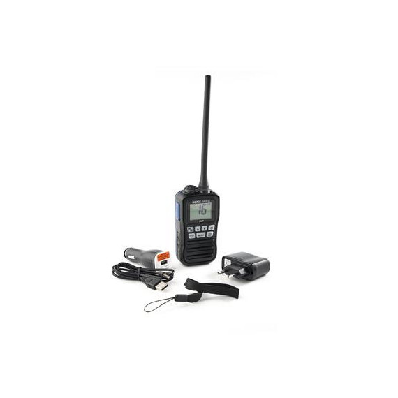 JOPIX Emisora Portatil Marina 242P Vhf/fm 1-3 Watios Mini 63X12X35 Cm 136 Gramos