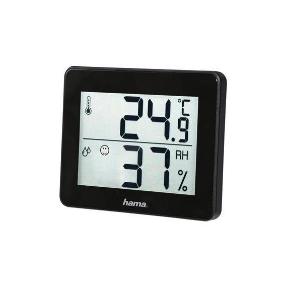 HAMA Estacion Barometrico TH-130 Higrometro 186361 Negro