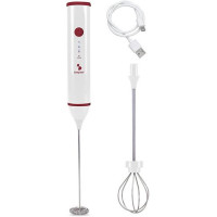 BEPER Espumador Batidor Leche Recargable con Varilla P102SBA008
