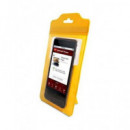 KSIX Funda Movil Universal 6" Amarilla Resistente Al Agua, con Sujecion Magnetica Par