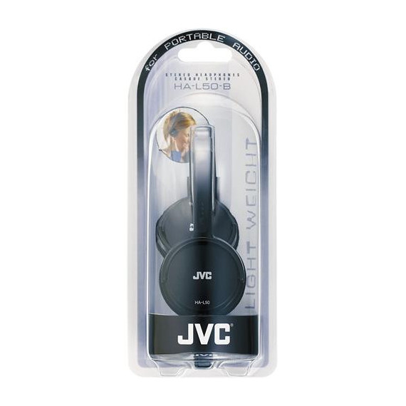 JVC Auricular Estereo HA-L50-B con Cable Plegable Negro