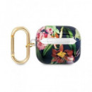 GUESS Funda Airpods 3 Flores Azul