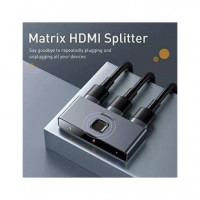 BASEUS Switch HDMI Bidireccion 2EN1 CAHUB-BC0G