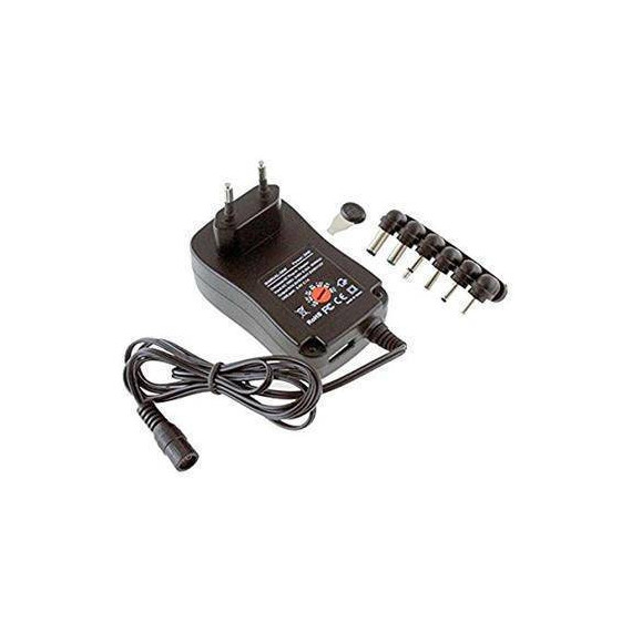 SURMEDIA Alimentador Universal Multivoltaje 100-240V 5V/2000MAH USB 30W 6 Clavijas AUS200
