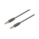 NIMO Cable Jack Estereo Super Flexible  4 Pin 3.5MM M/m Negra 0.5 Mtrs WIR730