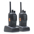 Pni R40 Pro Pack de 2 Walkies Pmr 16 Canales con Microauriculares, Cargador de Base, 10KM.  PK