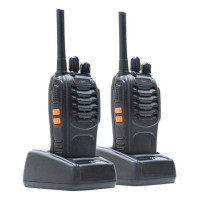 Pni R40 Pro Pack de 2 Walkies Pmr 16 Canales con Microauriculares, Cargador de Base, 10KM.  PK