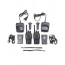 Pni R40 Pro Pack de 2 Walkies Pmr 16 Canales con Microauriculares, Cargador de Base, 10KM.  PK