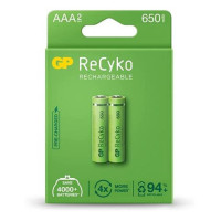 GP Pack de 2 Pilas Aaa Recargables 650MAH Recyko
