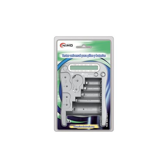 NIMO Comprobador Universal de Pilas/baterias TESBAT001