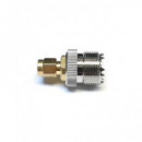 Adaptador SMA/M a  UHF/H Dorado