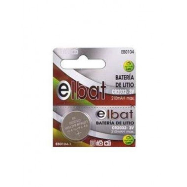 ELBAT Pila Boton CR2032 Litio 3V 210 Mha Hg-cd-pb 0,00%