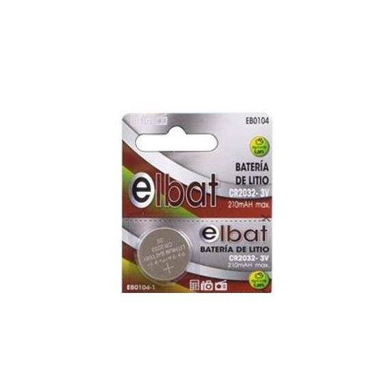 ELBAT Pila Boton CR2032 Litio 3V 210 Mha Hg-cd-pb 0,00%