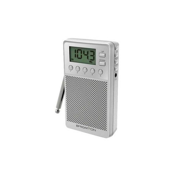 Brigmton Radio Portatil Digital Am/fm BT140 Blanco  LALO