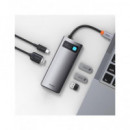BASEUS Hub 5 en 1 USB Tipo C/m a 3XUSB 3.0/HDMI/USB-C Pd CAHUB-CX0G