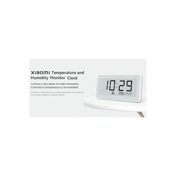 XIAOMI Reloj Digital con Temperatura y Humedad BHR5435GL Blanco - Guanxe Atlantic Marketplace