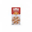 MAXELL Pack 6 Pilas Audifono PR13/PR48 1.4V