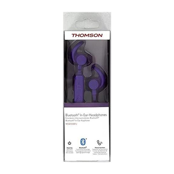 THOMSON Auricular BLUETOOTH con Cable WEAR7208 Purpura - Guanxe Atlantic Marketplace