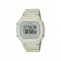 CASIO Coleccion W-218HC-8AVEF Reloj Digital Blanco Cronometro,alarma,calendario, Correa Resina,resis - Guanxe Atlantic Marketpla
