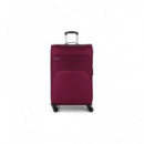 GABOL Maleta Viaje Grande con 4 Ruedas Poliester Zambia Rojo 79X47X32/35 Cm