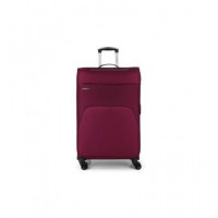 GABOL Maleta Viaje Grande con 4 Ruedas Poliester Zambia Rojo 79X47X32/35 Cm