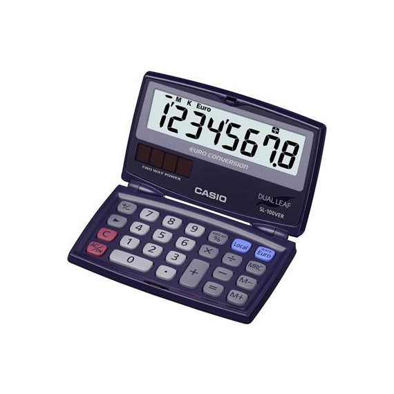 CASIO Calculadora Bolsillo SL-100VER Euro