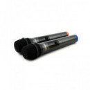 ANDOWL Pack 2 Microfonos Inalambricos con Receptor Jack 6.3MM Q-MIC558