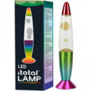 ITOTAL Lampara de Lava Led Multi Color XL2683 Cera Blanca