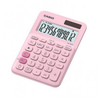 CASIO Calculadora Sobremesa MS-20UC Rosa 12 Digitos Solar