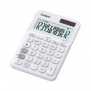CASIO Calculadora Sobremesa MS-20UC Blanco 12 Digitos Solar