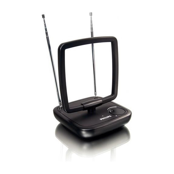PHILIPS Antena TV Amplificada para Interior 36DB SDV5120 Negro