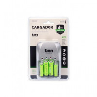 TM ELECTRON Cargador de Bateria Aa/aaa con Pilas TMBCR010