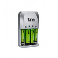 TM ELECTRON Cargador de Bateria Aa/aaa con Pilas TMBCR010