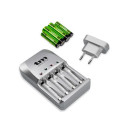 TM ELECTRON Cargador de Bateria Aa/aaa con Pilas TMBCR010
