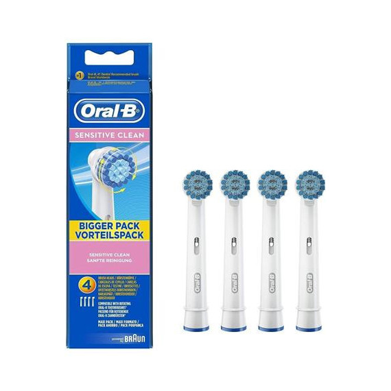 ORAL-B Repuesto Cepillo Sensitive Clean Pack 4 EBS17-4