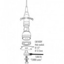 SIRIO Antena Movil Cb Turbo 3000 7/8 200W Blue Lines